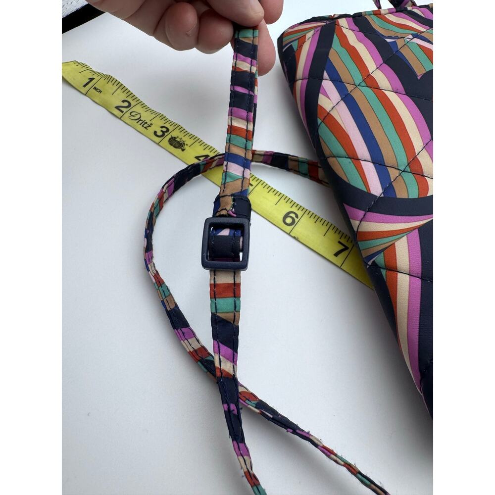 Vera Bradley Essentials Y2K Retro Ribbons Bi Fold Wallet Crossbody Colorful - Picture 8 of 9